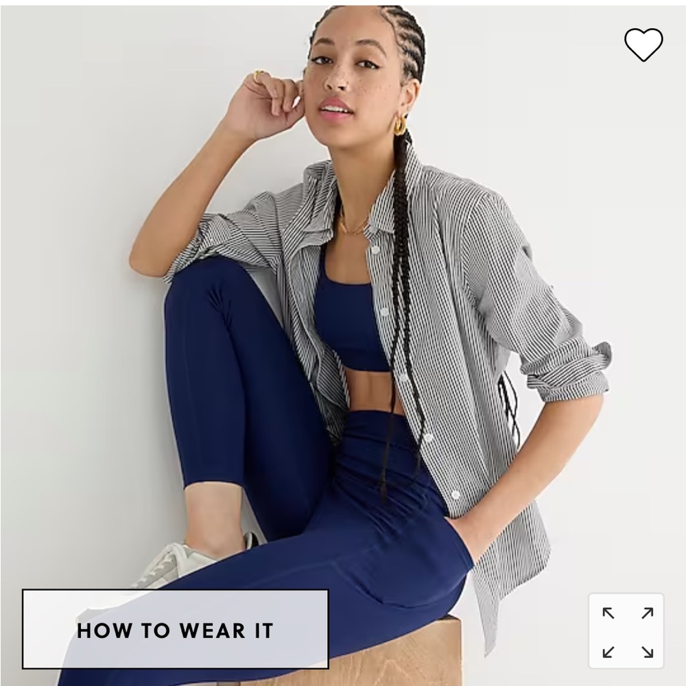 JCrew active leggings blue medium